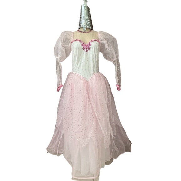 👸 Glinda the Good Witch Wizard of Oz Costume Deluxe Semi Custom - Picture 1 of 15